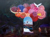 kaarna/2011/Pikkukaupungissa--2011--140-x-190-cm