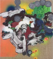 raatikainen/2024/Transit-No-2--2023--akryyli--muste--grafiitti--hiekka--spraymaali-ja-paperi-kankaalle--47-5x42-5cm--small-file