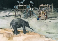 ruotsalainen/2019/19_All_my_friends_are_skeletons_2016_oil_on_canvas_100x140cm